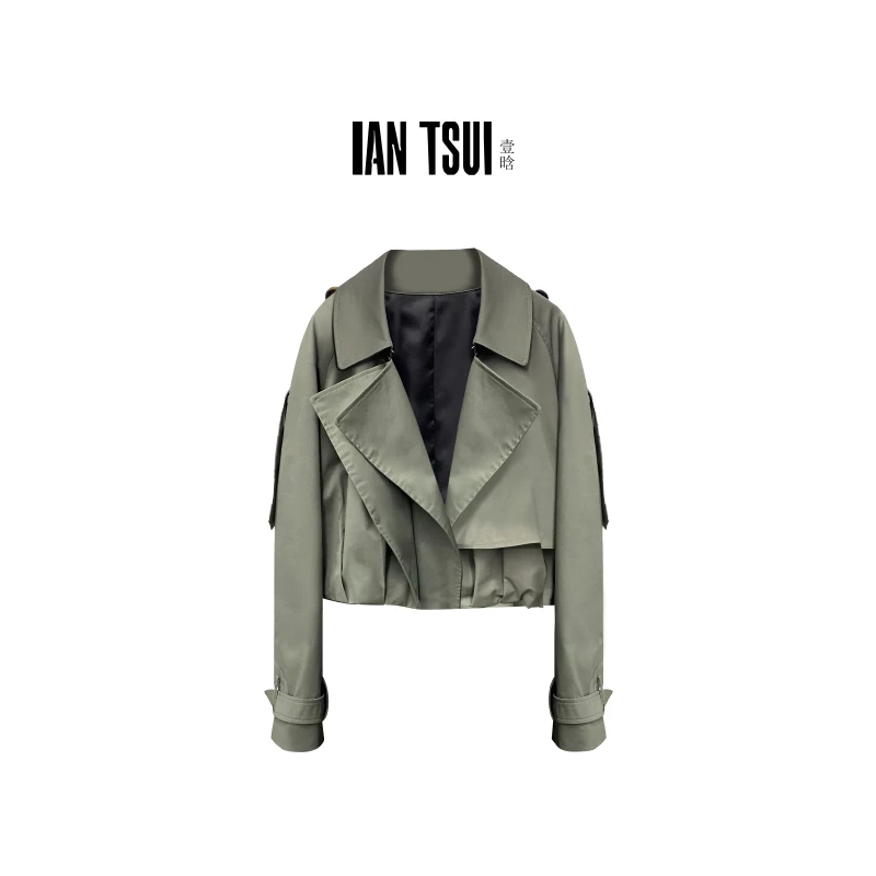 【原创设计】短外套翻领时尚时尚结构设计短外套