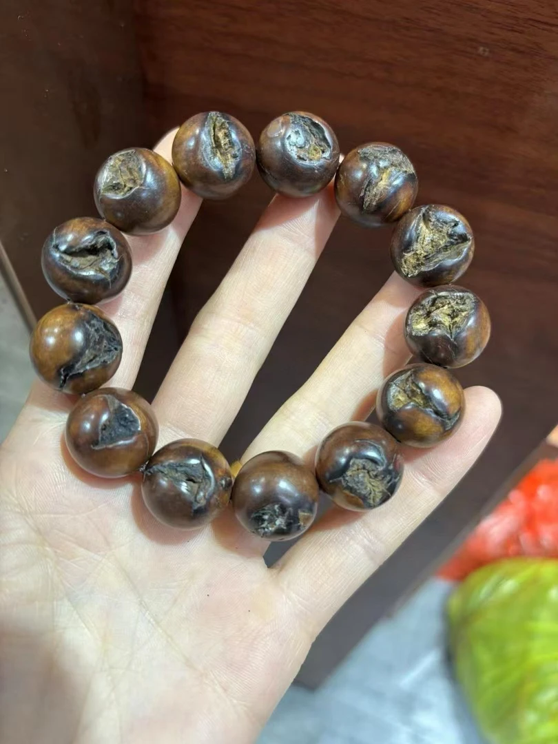 佛珠精品文玩男士满雷痕