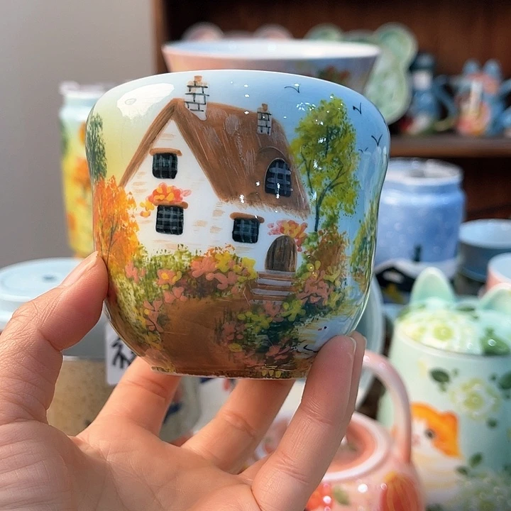 陶景德镇釉下手绘陶瓷