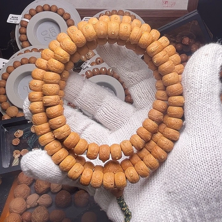 手串凤眼菩提12.5mm精工药片108脖挂不漏仓