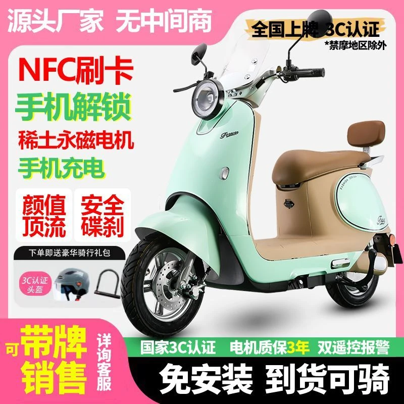 电动车智能长续航电动车电动轻便摩托车男女电瓶车大功率电摩