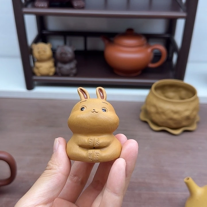 蒋***胖茶案段泥兔子茶宠