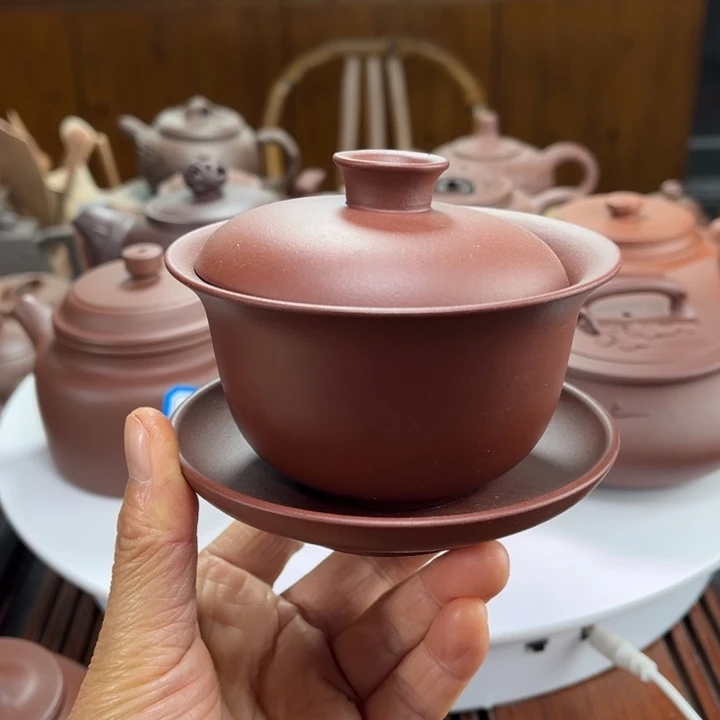 茶壶紫砂紫砂花茶