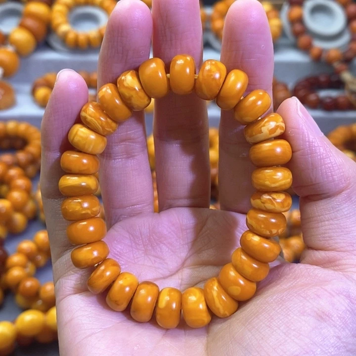 未镶嵌琥珀裸石琥珀蜜蜡手串