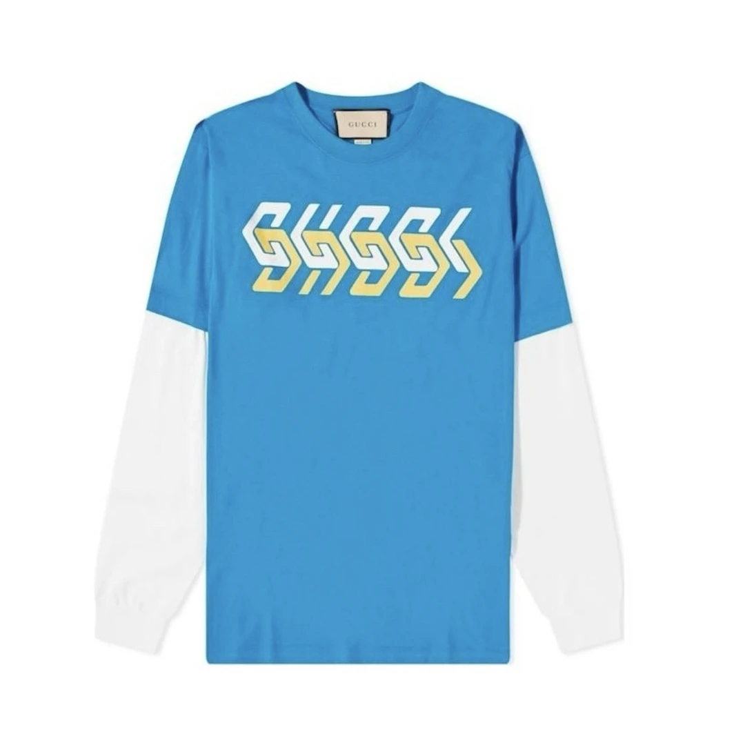 全新未使用 GUCCI/古驰 圆领套头长袖T恤男款XS码