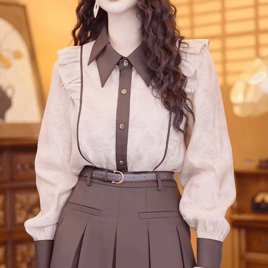 衬衫2025新款早秋女装衬衣气质上衣1152