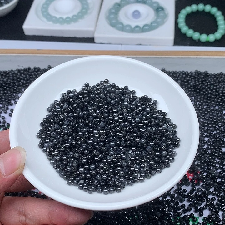 翡翠散珠翡翠100颗20块卡3.8