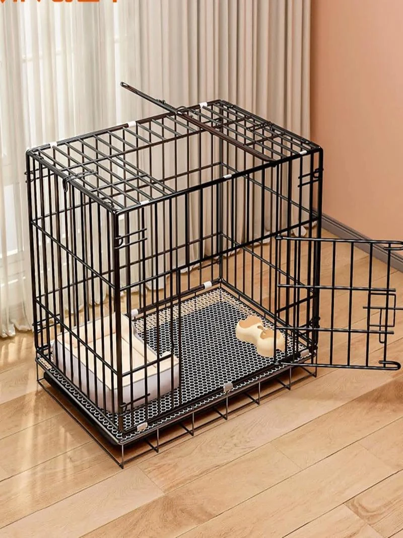 折叠狗笼子中小型犬室内家用带厕所宠物笼子泰迪比熊柯基适用