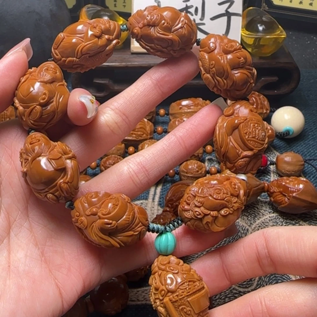 【闪购商品】橄榄核手串瑞兽财神
