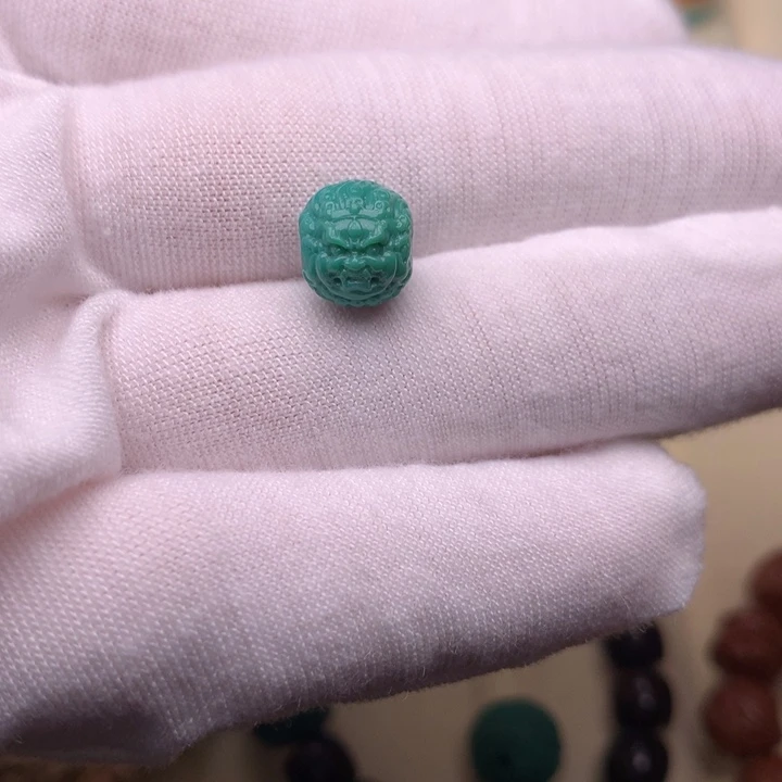 绿松石未镶嵌绿松石黑天9.2