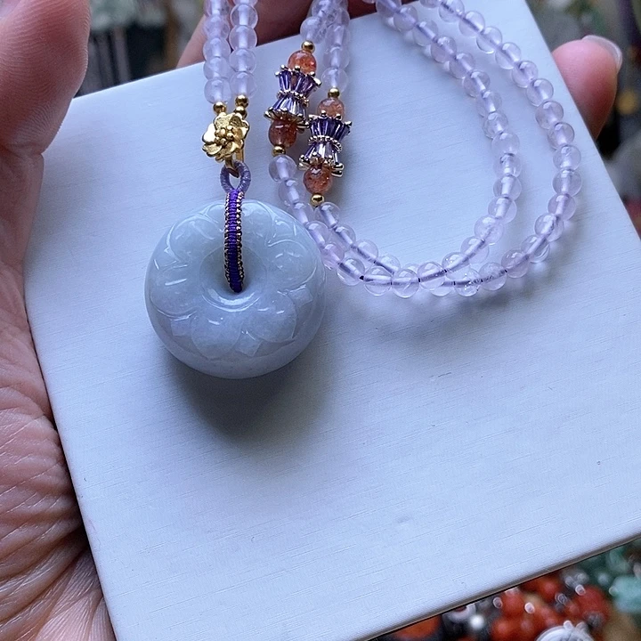 翡翠颈饰未镶嵌一套29