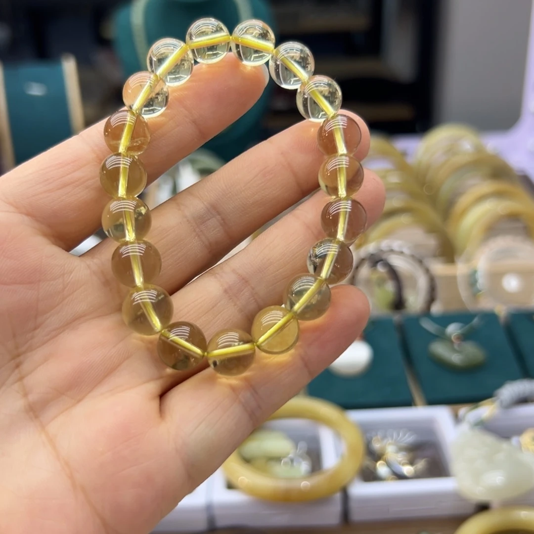 水晶手链未镶嵌黄水晶卡10