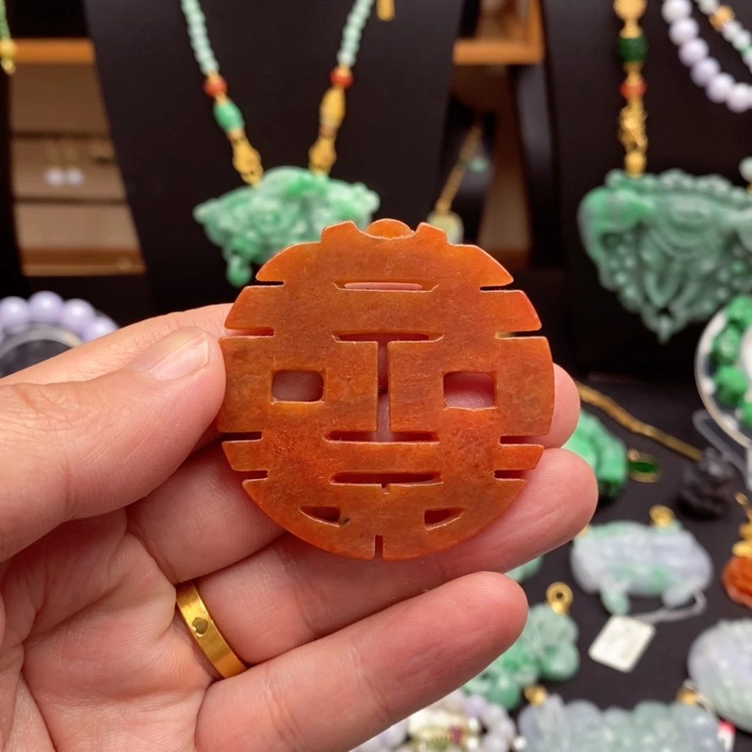 翡翠未镶嵌颈饰翡翠吊坠