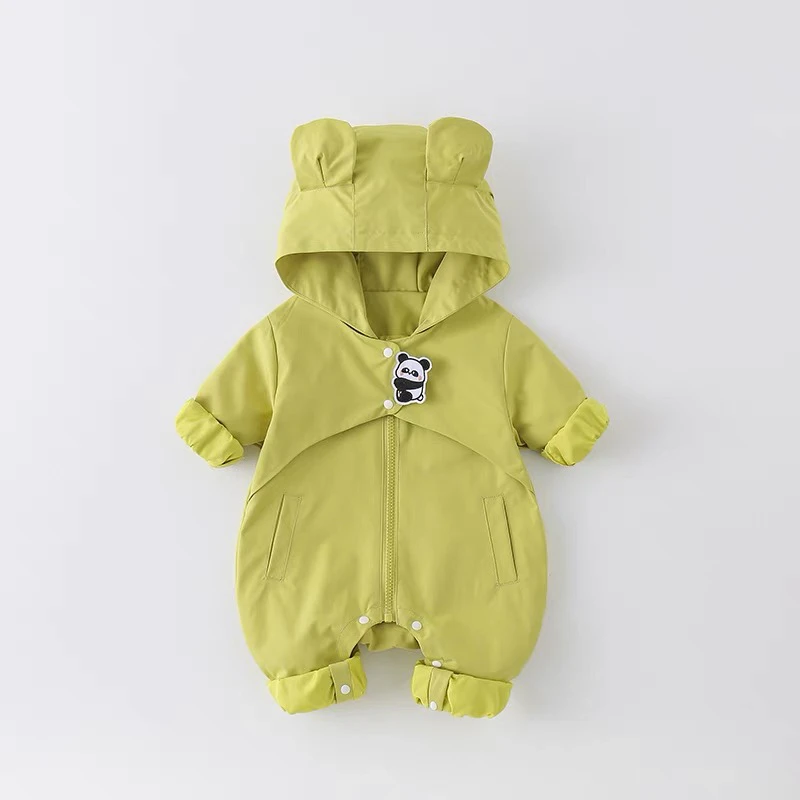 婴儿连体衣春秋外出服秋冬宝宝衣服防风冲锋衣爬新生儿儿童冬季