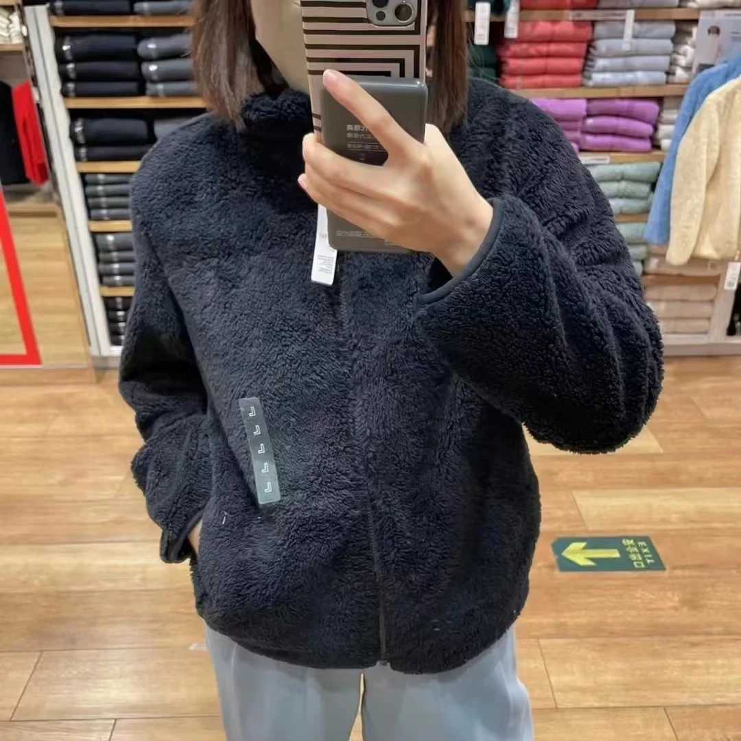 91703加厚百搭毛毛外套(不分拉链头