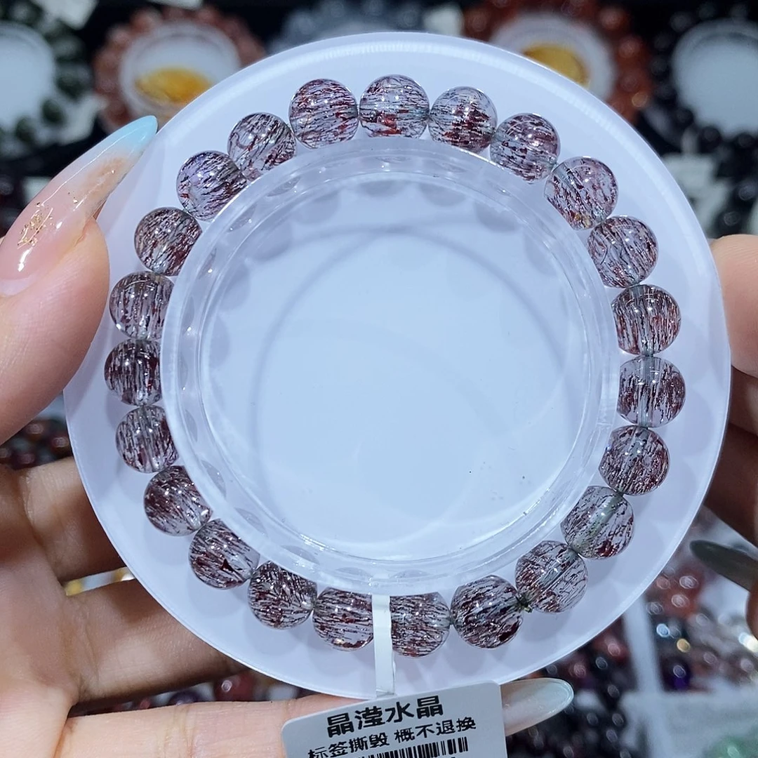 手串水晶未镶嵌红超七彼岸花8