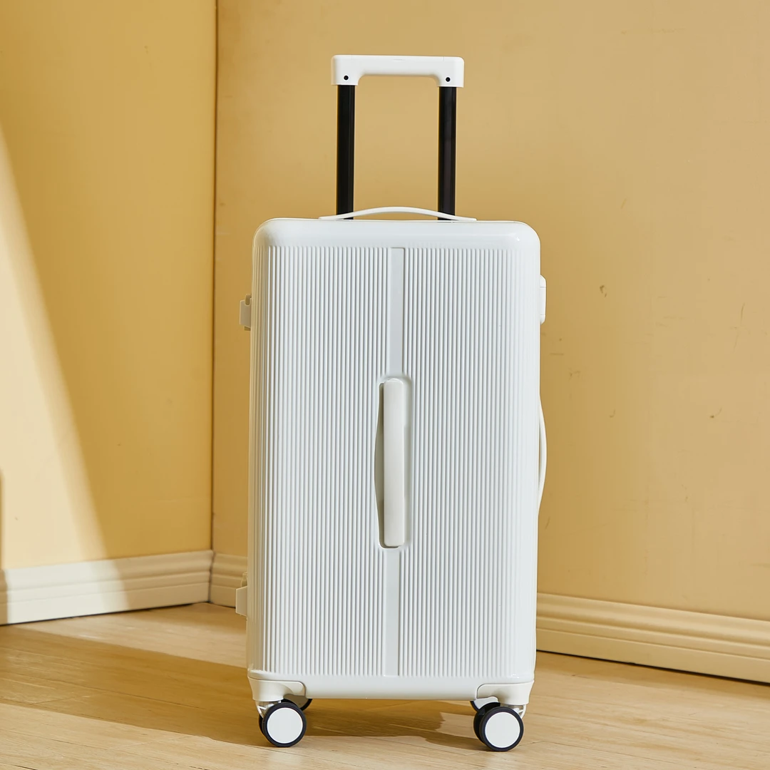 高颜值新款37分大容量干湿分离海关锁行李箱女可坐皮箱男结实耐用