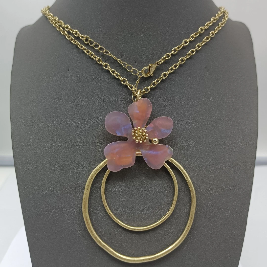 铜合金项链 EE10ALE-34387 项链精致气质简约小众时尚百搭