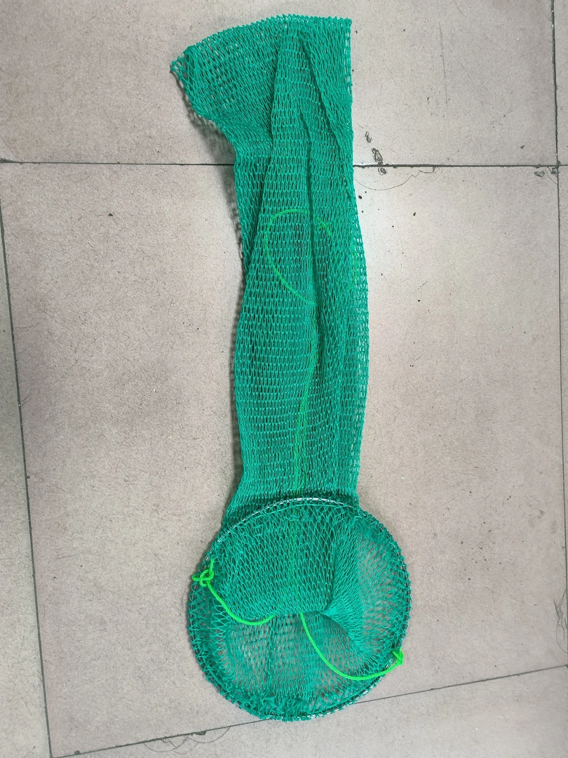 超级方便结实赶海不锈钢圈网兜鱼护网圈直径25cm网兜长度70cm
