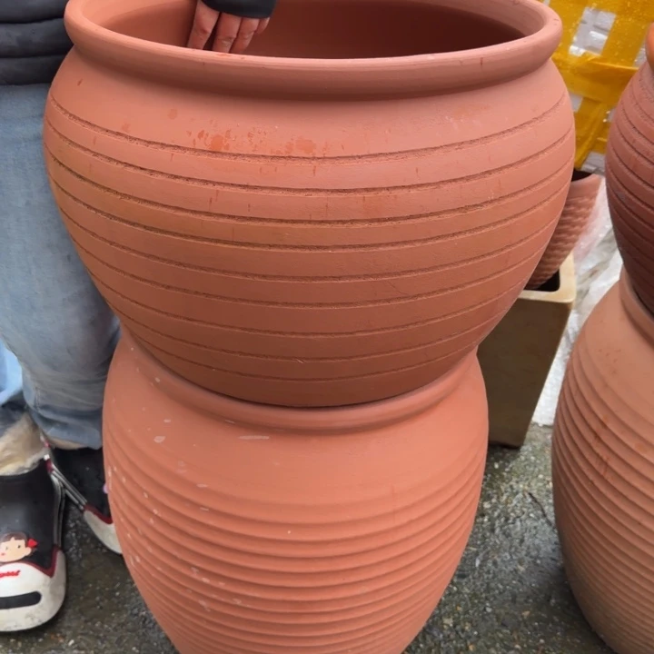 紫砂花盆口40高30口35高50宜兴紫砂