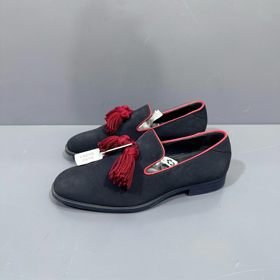 95新 JIMMY CHOO/吉米周 40码 吉米周 周仰杰 刺绣 皮鞋 秒价