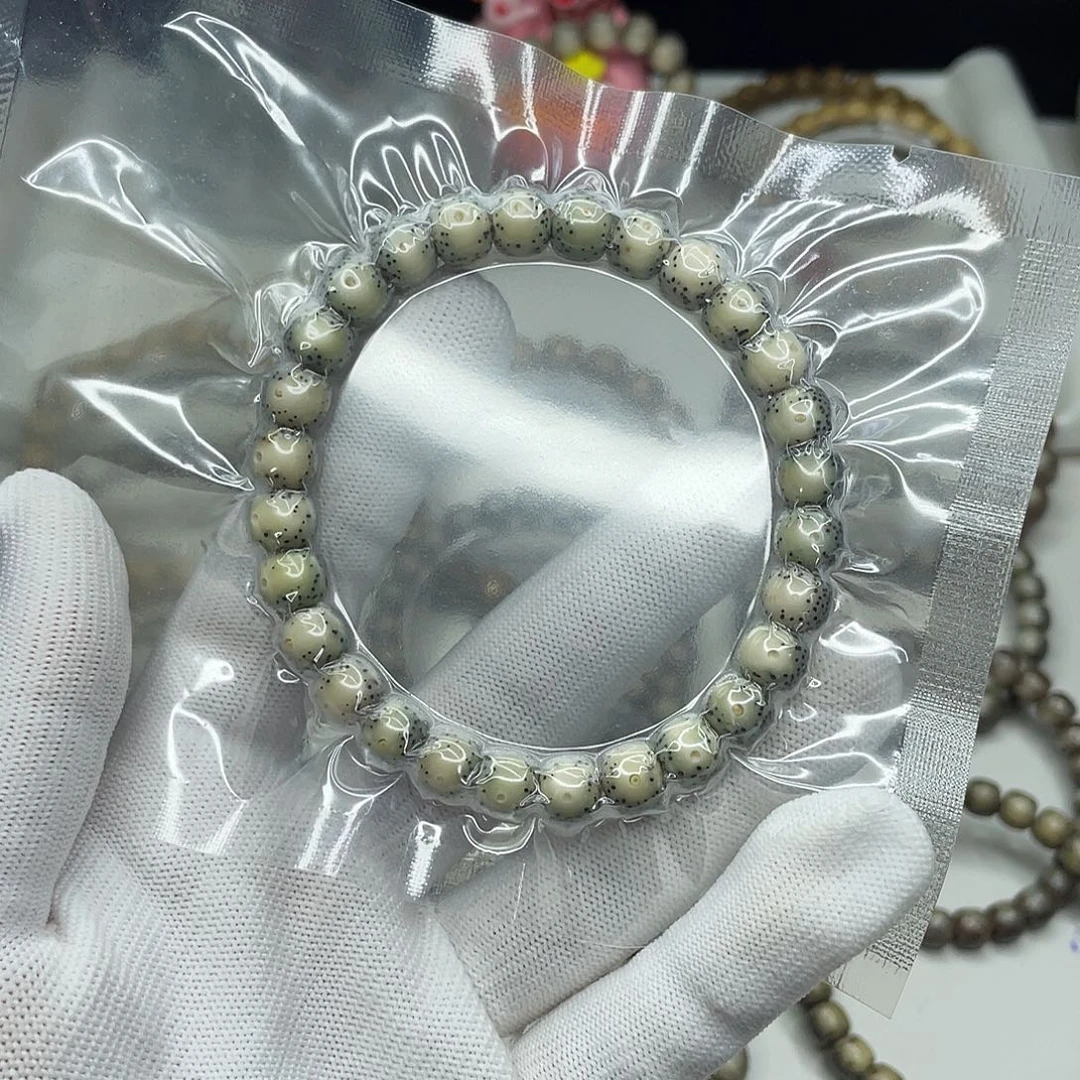L***J手串星月菩提8mm 贯穿通体大留白