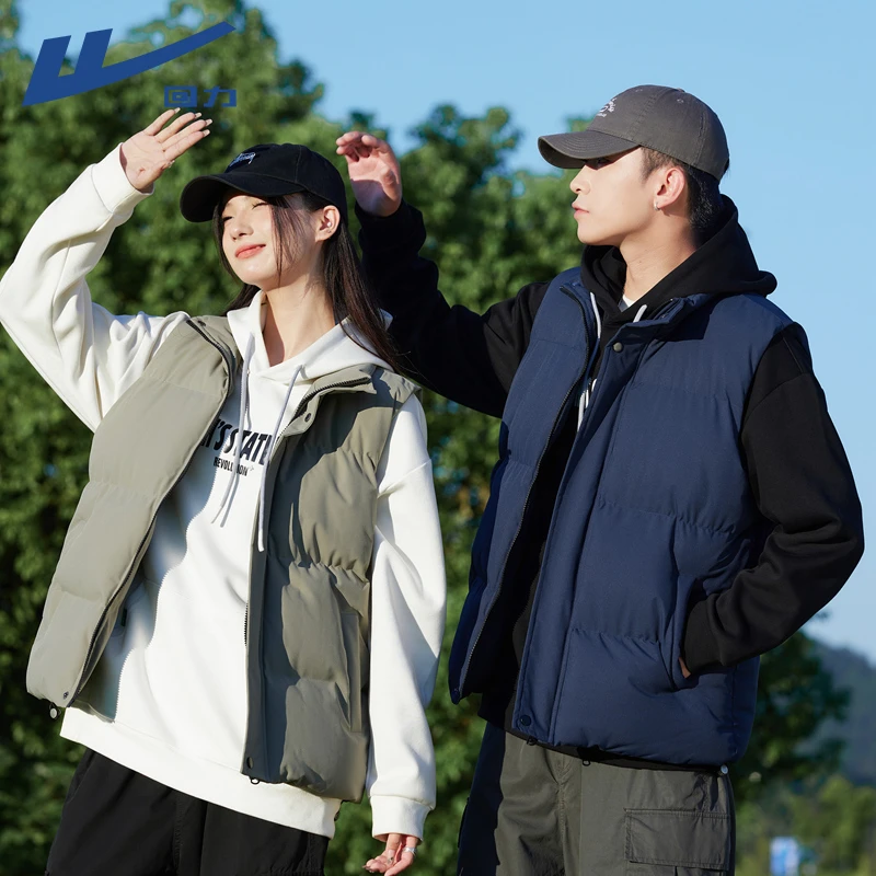 回力马甲女款外穿新款时髦情侣装男女同款机能风棉衣背心男士外套