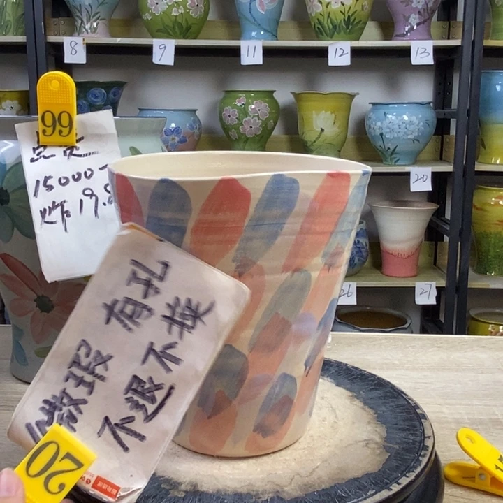 景德镇高温陶瓷花盆