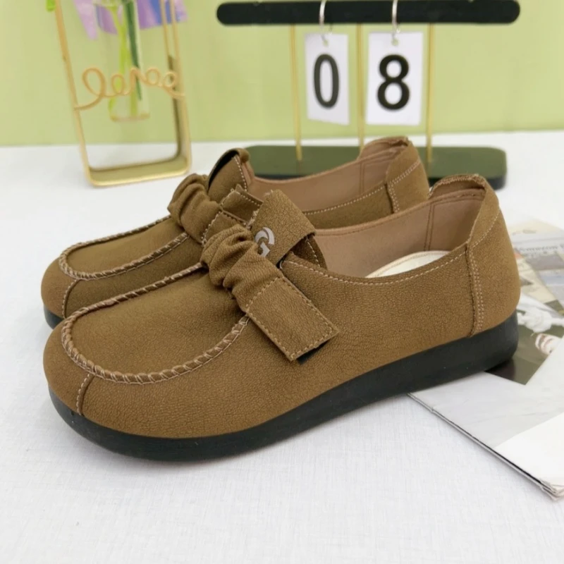 软底防滑妈妈鞋平底休闲鞋老北京布鞋春秋新款懒人鞋舒适女单鞋