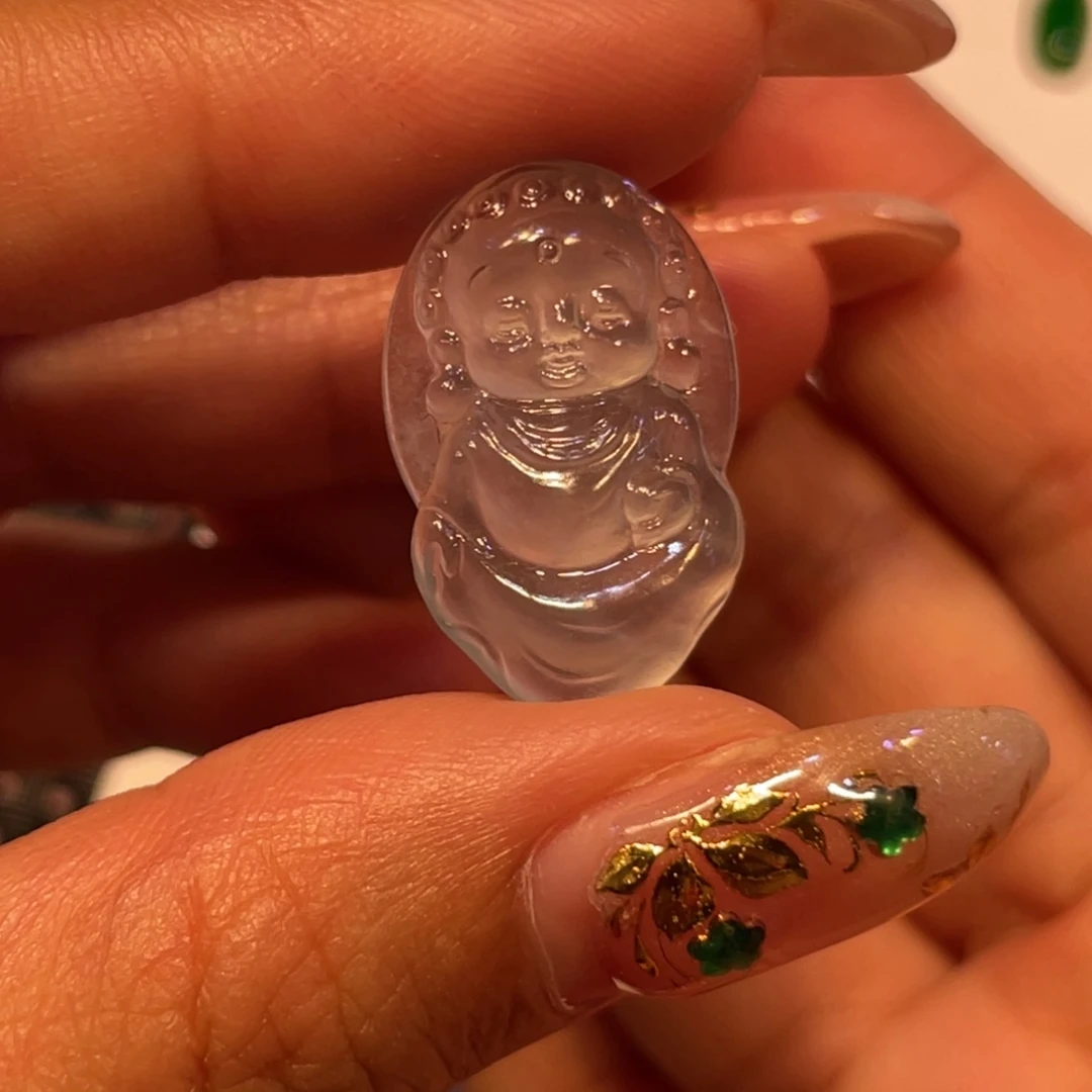 翡翠未镶嵌颈饰宝宝佛
