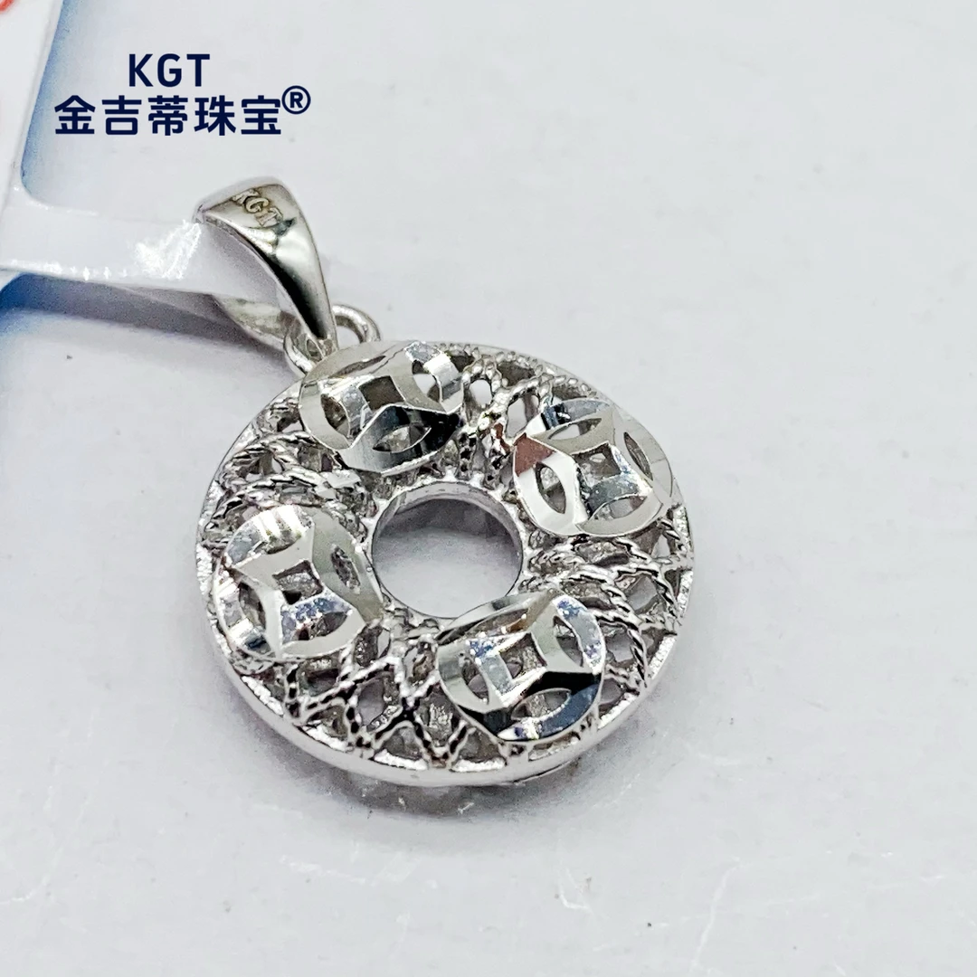 铂金Pt950 甜甜圈平安扣吊坠