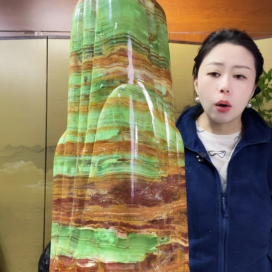 石材山水画作品摆件