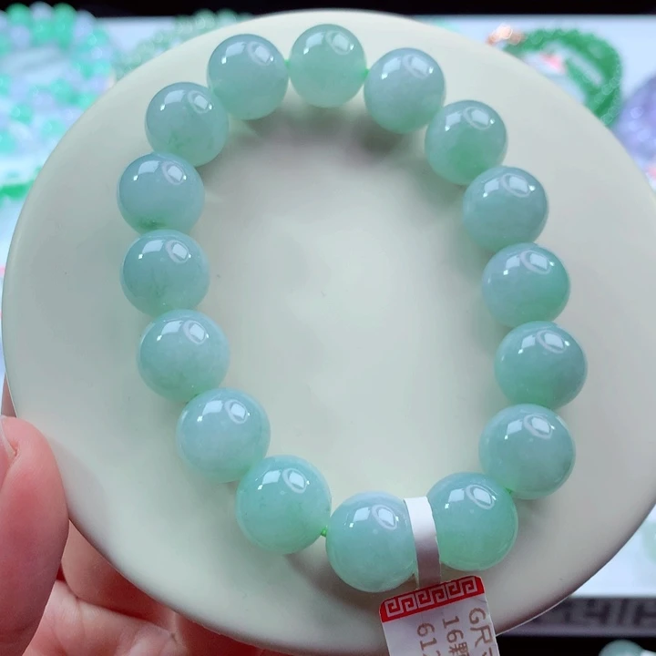 翡翠未镶嵌手链卡13