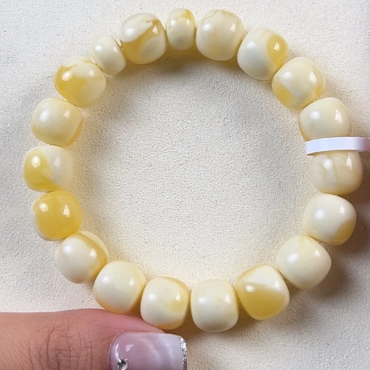 甜***气琥珀未镶嵌手链19.47g焦皮同料老型FF