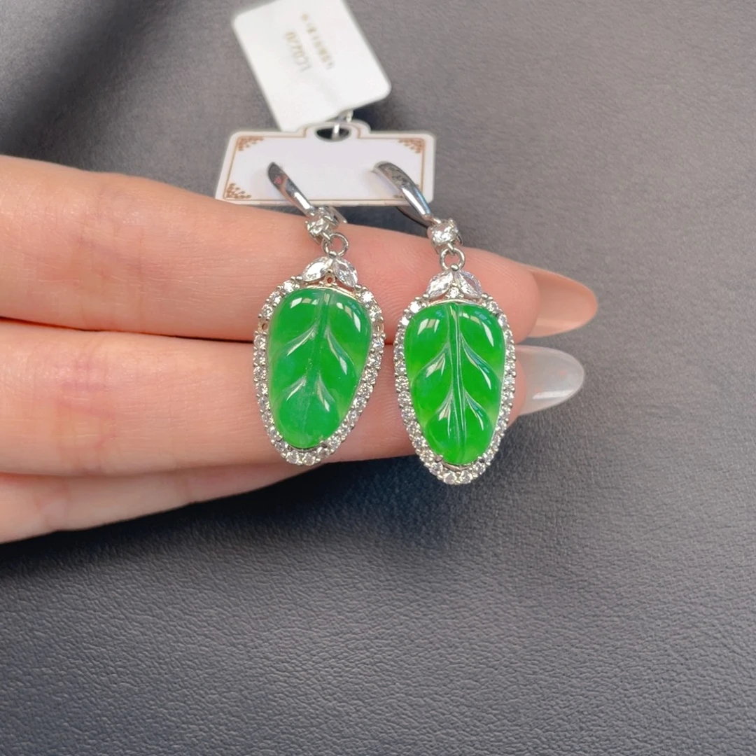 翡翠银S925镶嵌吊坠(不含链)