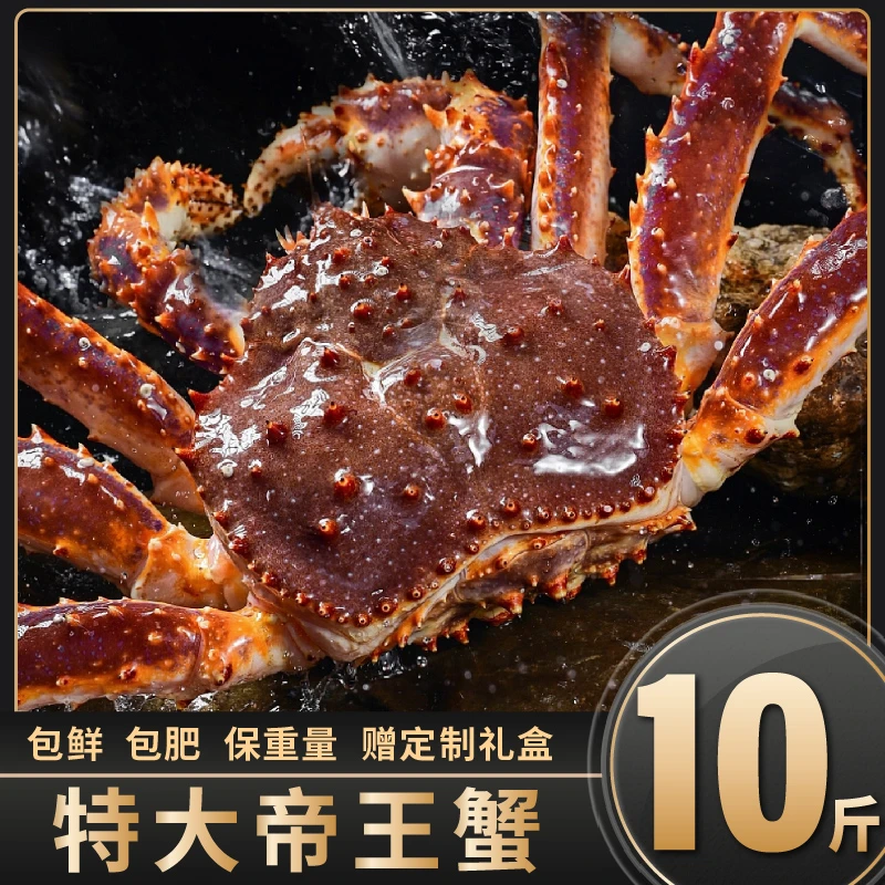 【高定系类】俄罗斯进口帝王蟹 饱满95以上 鲜活船冻蟹 全规格可选