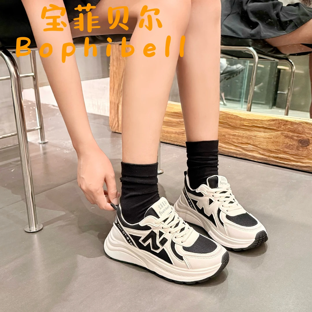 泡芙 2025秋季新款阿甘鞋女百搭时尚透气厚底韩版潮鞋25992