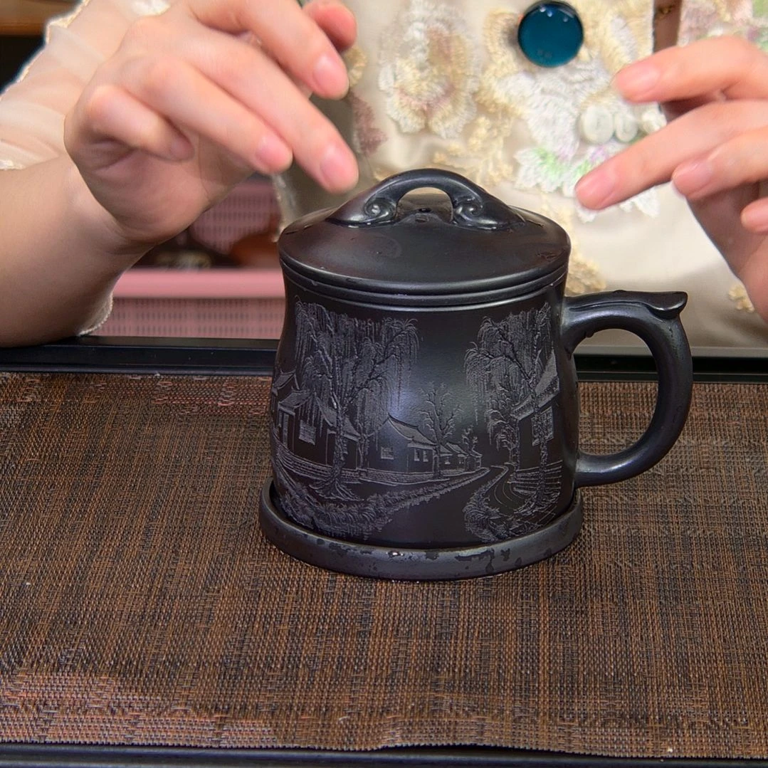 茶杯紫砂高货放漏