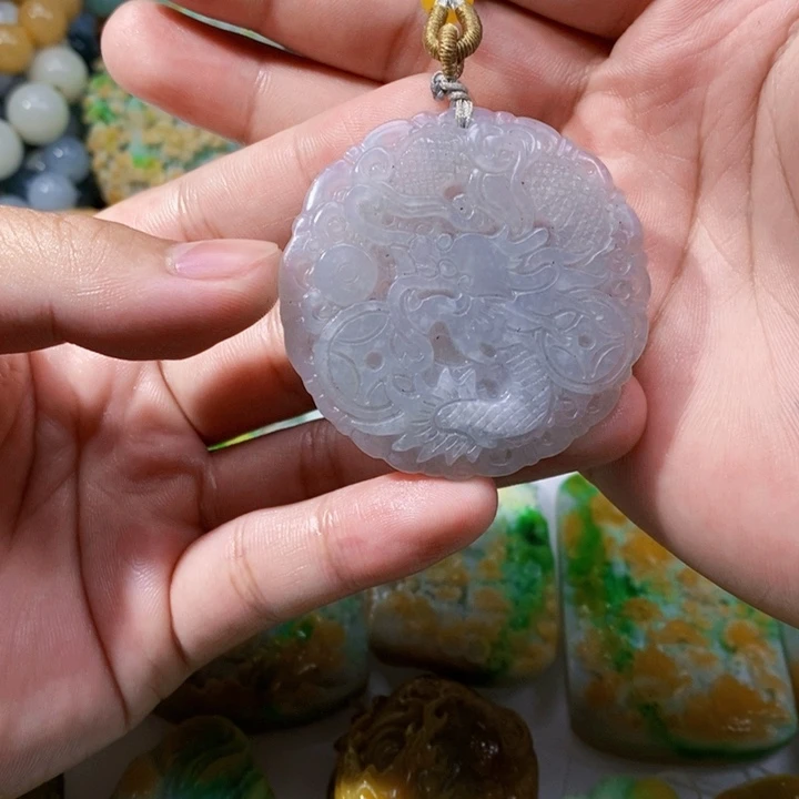 未镶嵌定制翡翠翡翠龙牌