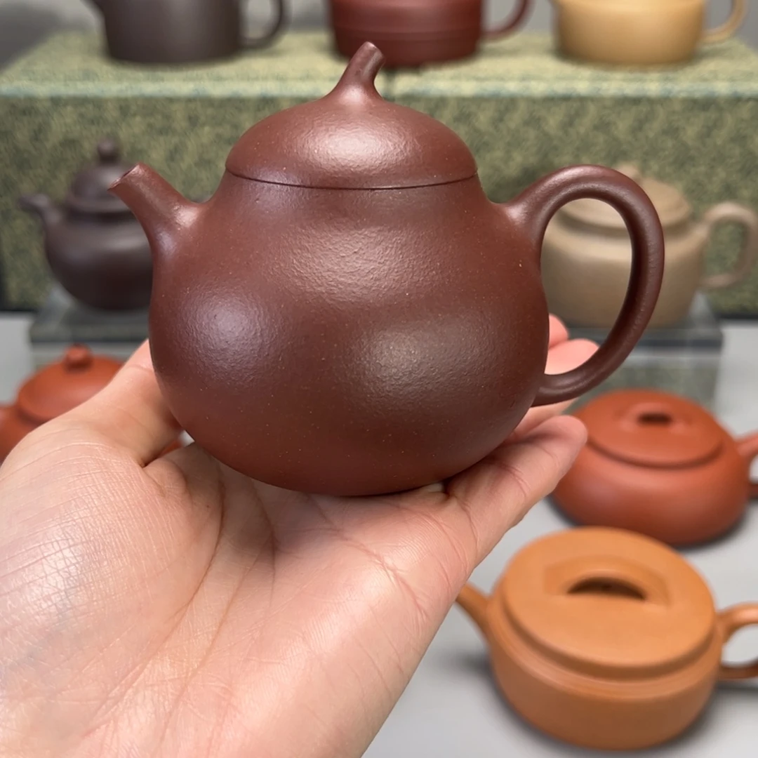紫砂茶壶中槽清茄瓜壶190cc