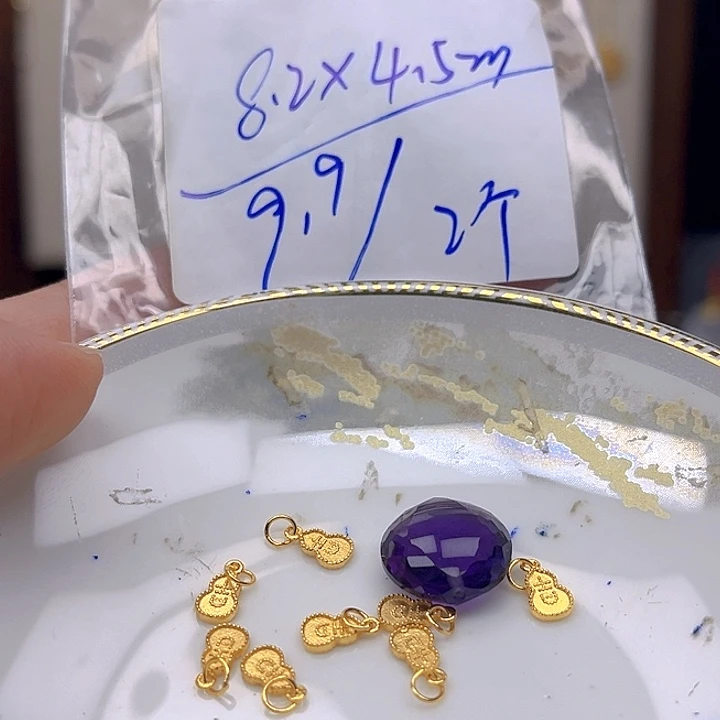 银S925镶嵌颈饰紫晶紫晶925镶嵌166