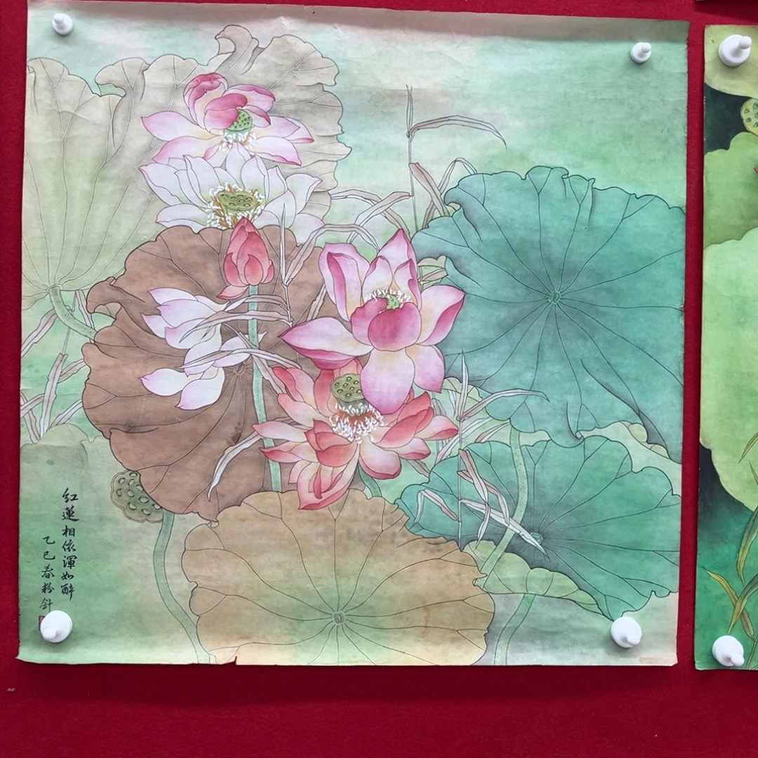 国画绘画作品多次参加全国68.68
