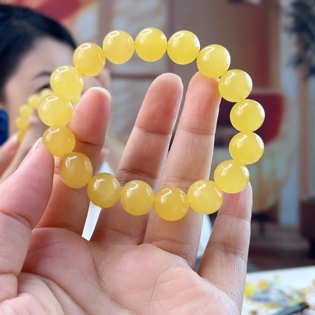 裸石琥珀未镶嵌蜜蜡手串