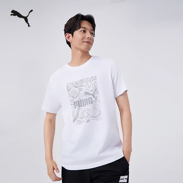 PUMA彪马休闲百搭印花短袖T恤 GRAPHICS REFLECTIVE TEE 686396