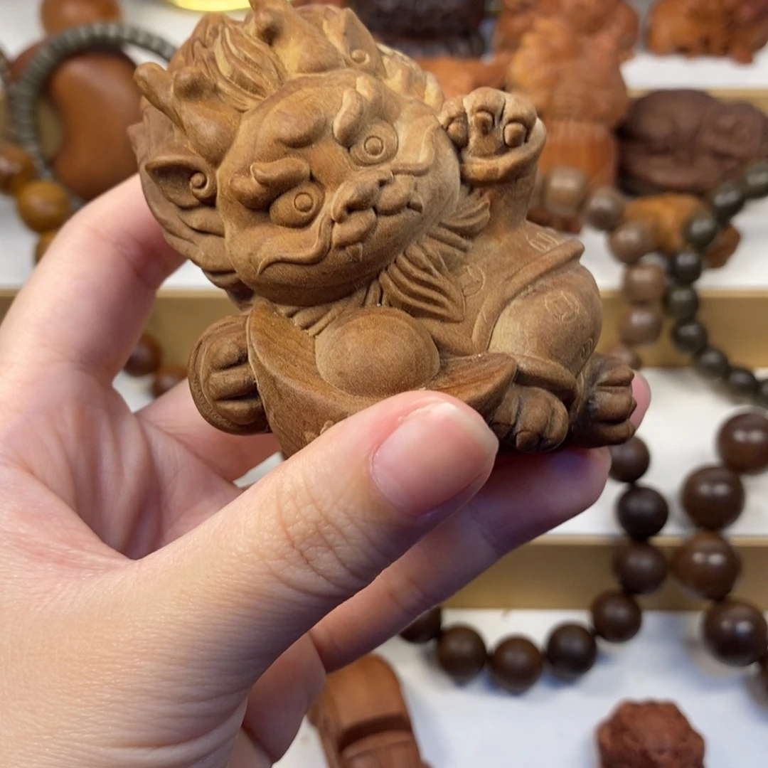 p***a檀香木手串/手链老山檀香雕刻件焦糖奶香