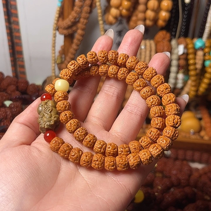 金刚菩提吊坠藏式双圈0.9