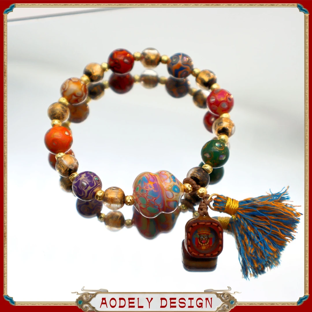 非金属珐琅手链 【扎基拉姆】大漆手链S-687