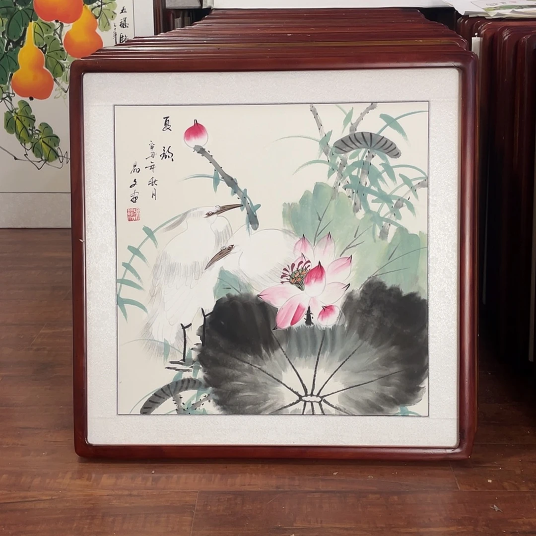 国画带框尺寸63*63厘米