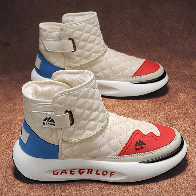 男生秋冬高帮马丁靴休闲雪地靴M977