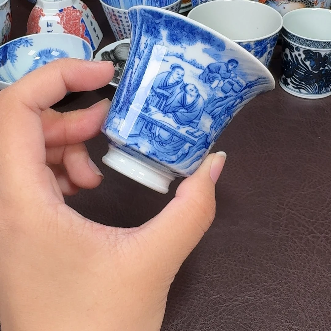 风***海现代景德镇陶瓷杯